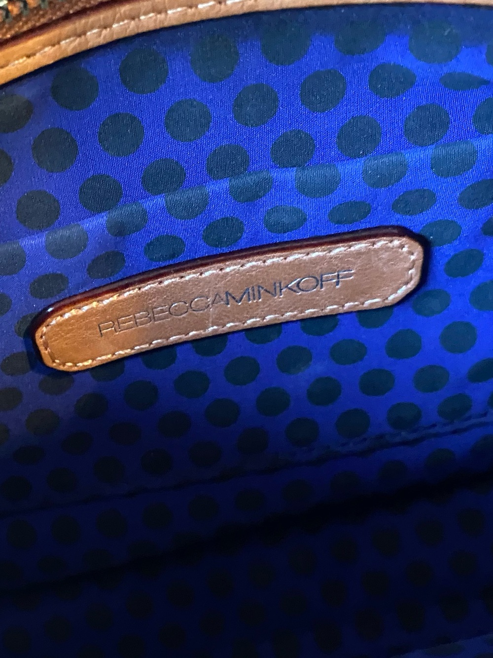Rebecca Minkoff Tan Leather Shoulder Bag with Chain Strap - Picture 6 of 12